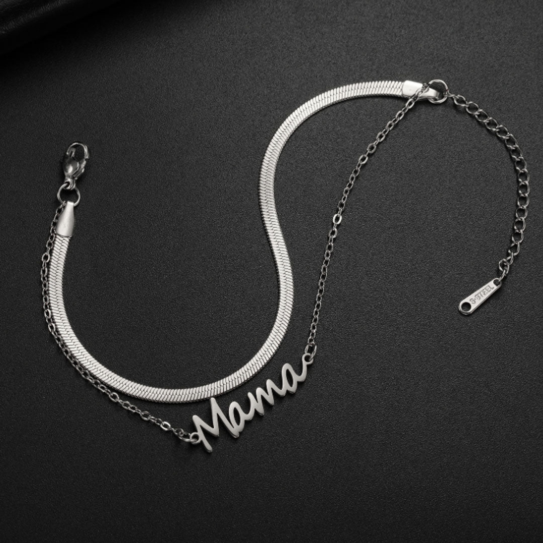 Vallova's Mama Double Chain Bracelet