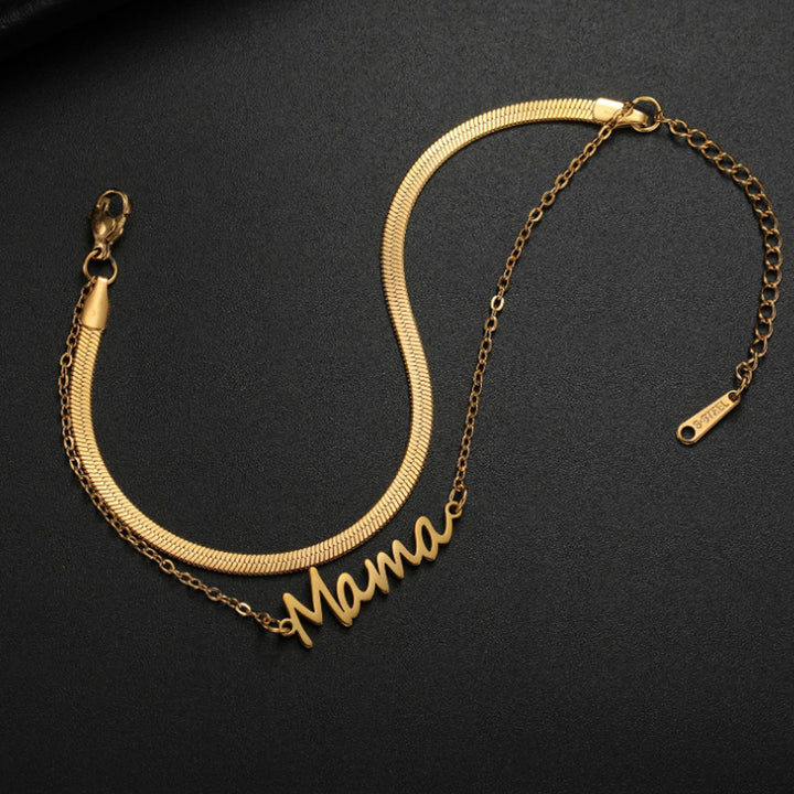 Vallova's Mama Double Chain Bracelet
