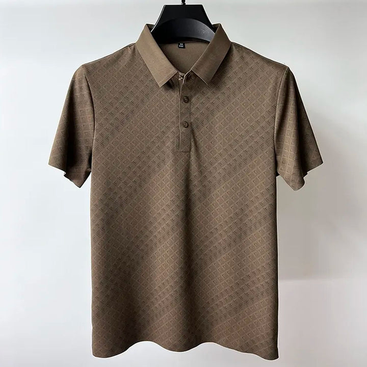 Vallova's Mens Harold Premium Silk Polo Shirt