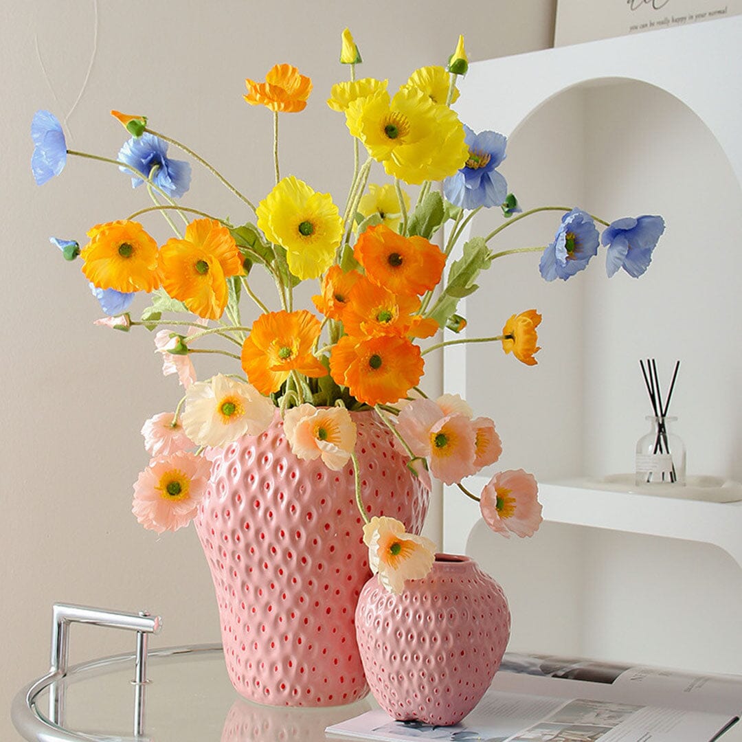 Vallova's EmmaHaus Hand-painted Strawberry Vase Set